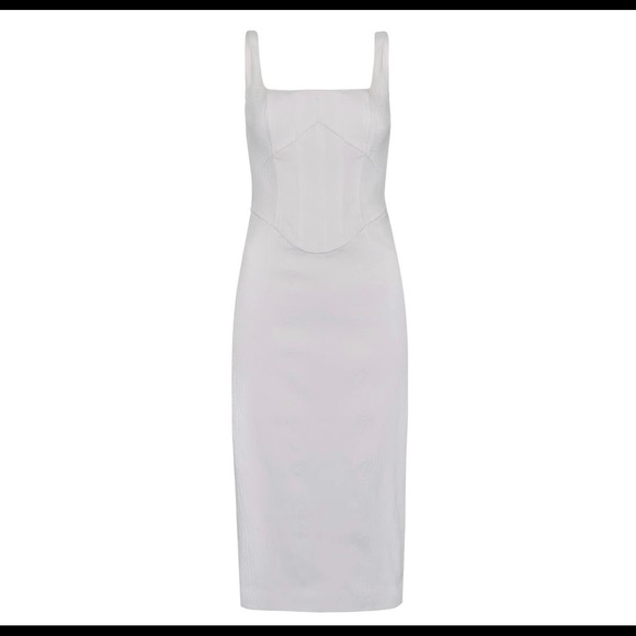 Wolf & Badger white midi dress - Picture 1 of 7